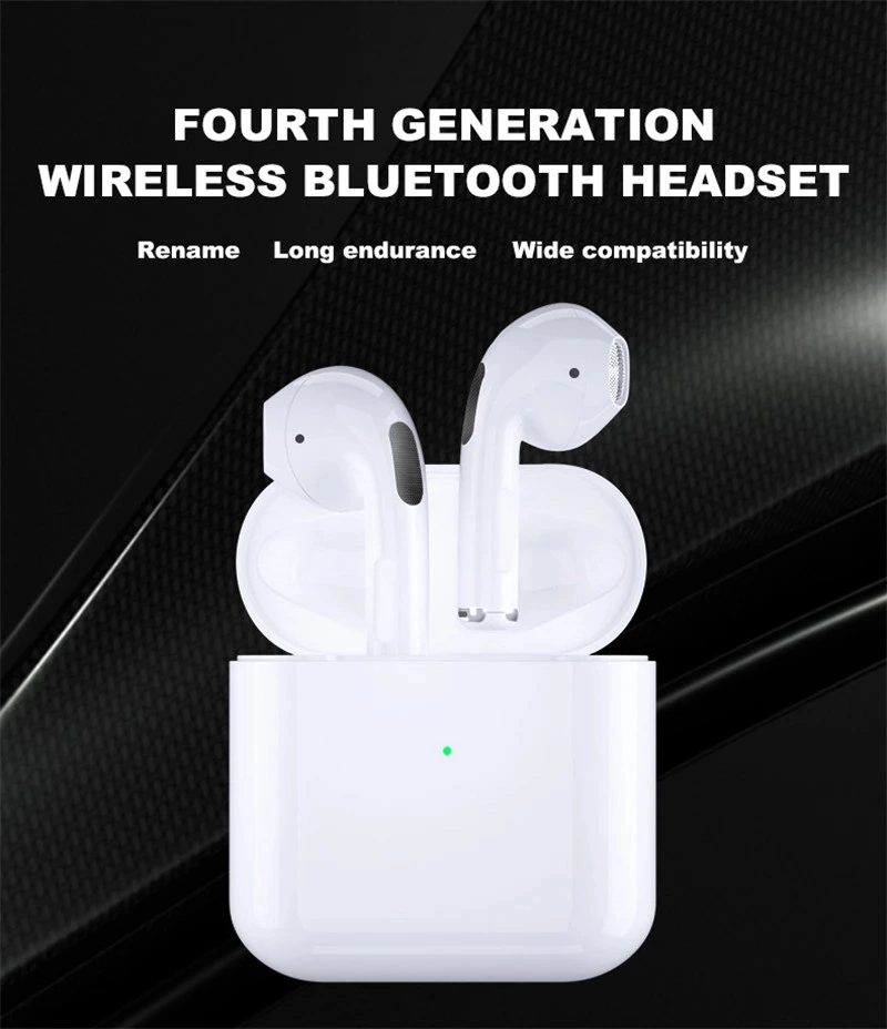 Mini PRO4 Tws Wireless Headphones Bluetooth 5.0 Earphone Touch Control Rename GPS Earbuds Sport Headset for iPhone Android Mobile