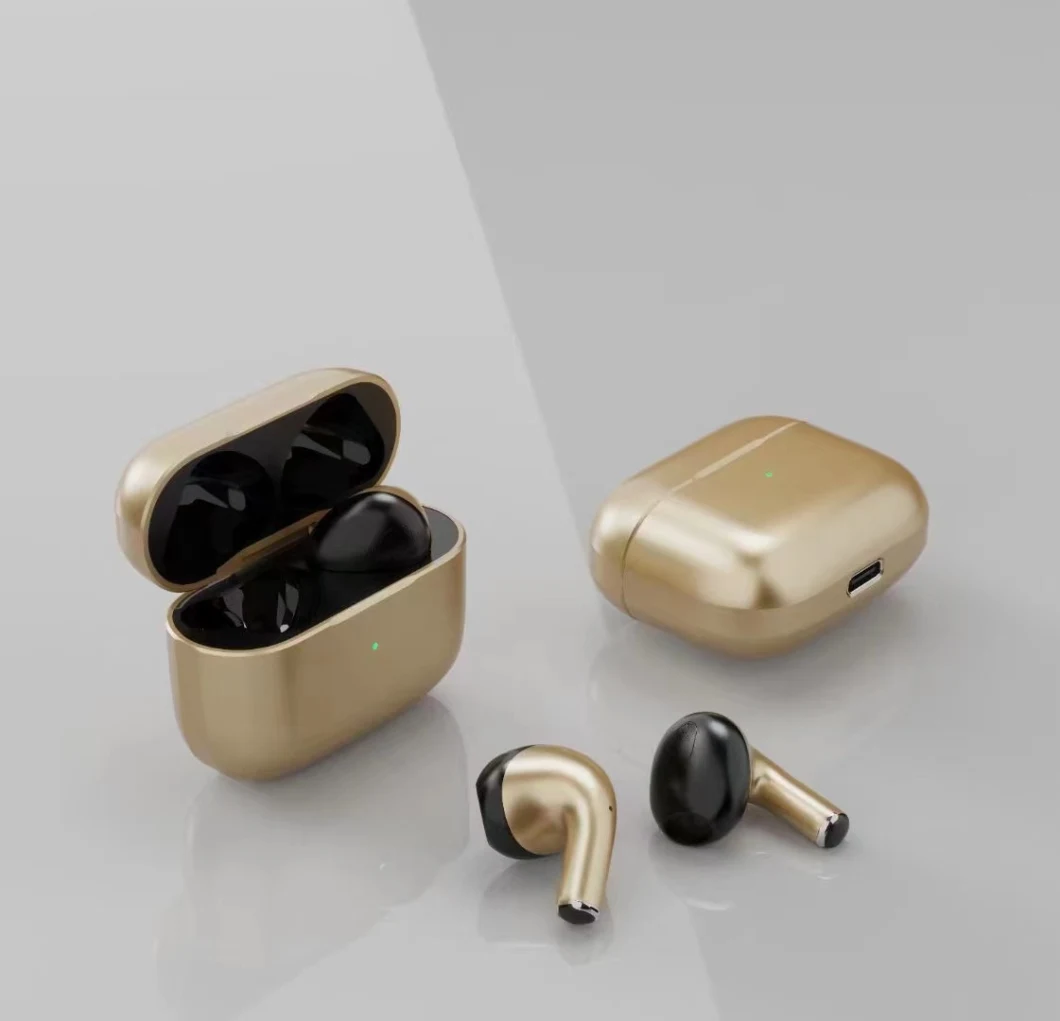 Wireless Earbuds Bluetooth 5.3 Headphones Waterproof Earphones Tws in Ear Stereo Headset Built-in Mic for iPhone/Android Gold