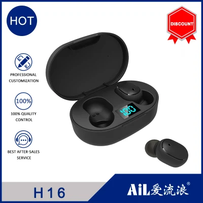 Tws Sans Fil Bluetooth 5.0 Écouteurs 6D Stéréo Affichage LED Casques Affichage Numérique pour iPhone Huawei Samsung